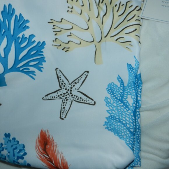 Lush Decor Coastal Reef Feather Light Filtering Window Curtain Panels🆕FAST⚡🚚 - Picture 11 of 16